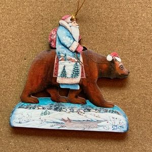 G. DeBrekht Santa on bear